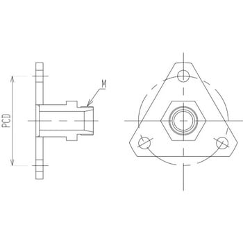 点击查看大图 旭制作所M螺纹转换法兰9131系列